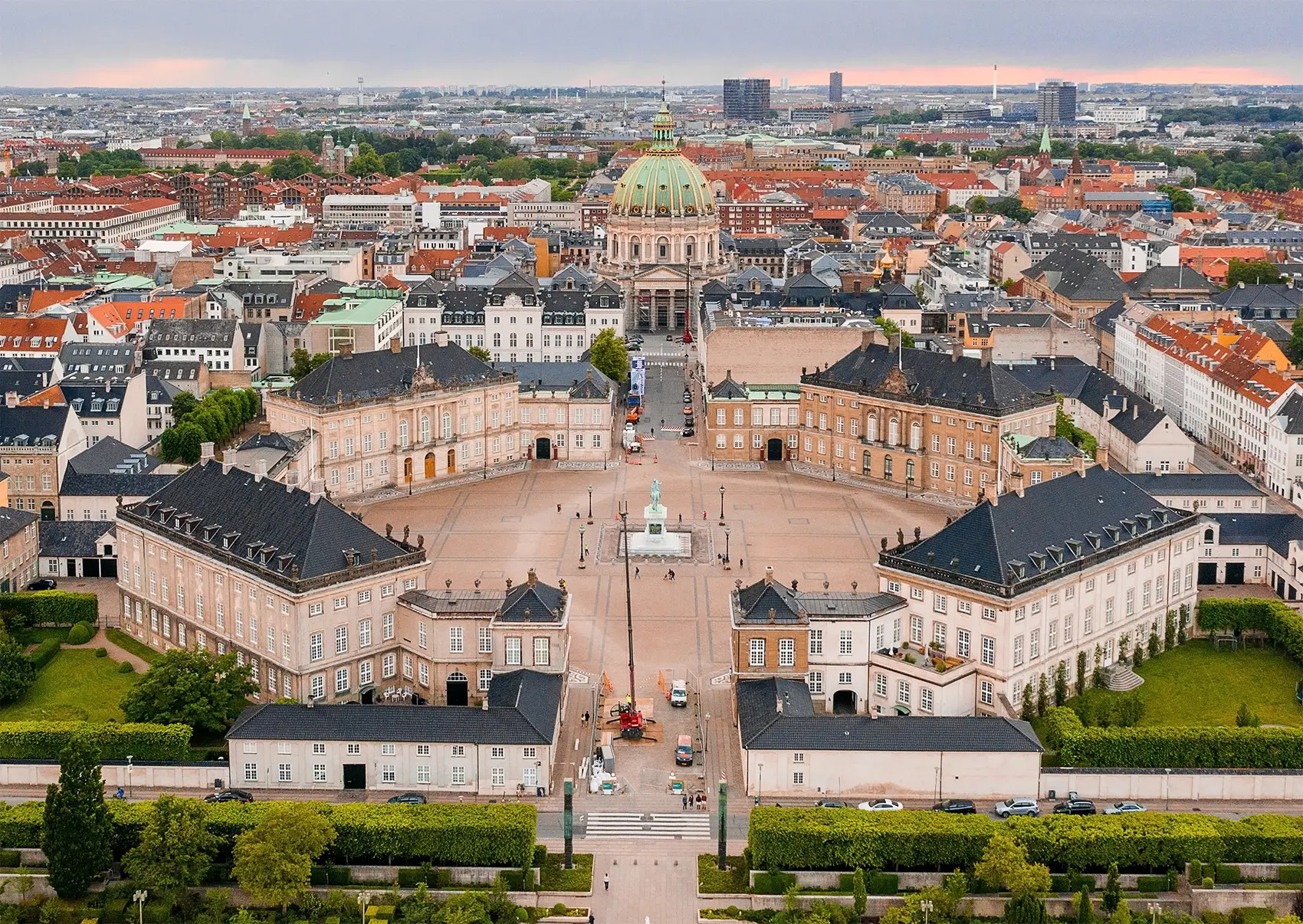 Amalienborg luftbillede